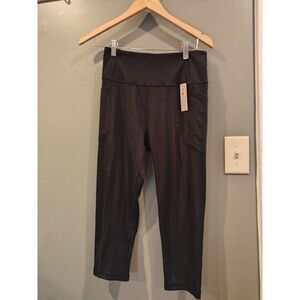 victoria's secret sz 10 black leggings nwt capri